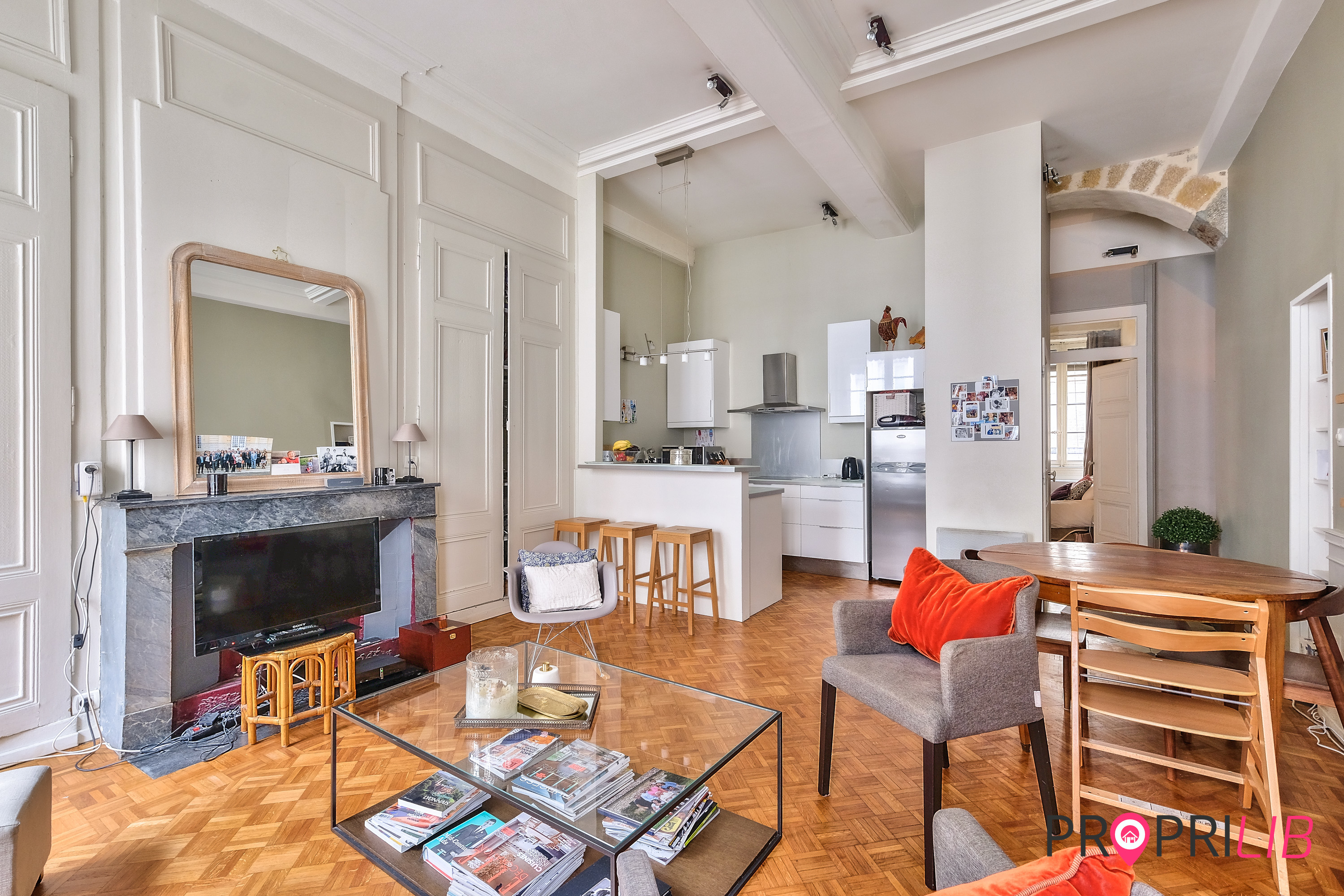 PropriLib l’agence immobilière en ligne au forfait vend cet appartement dans Lyon 6ème