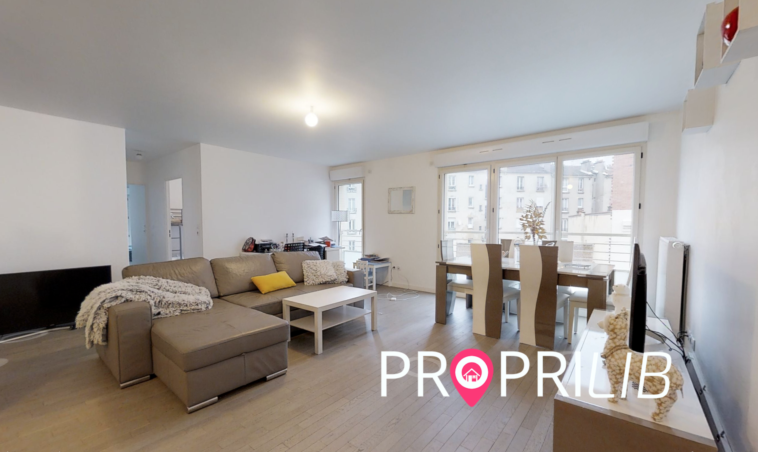 PropriLib l’agence immobilière en ligne à prix fixe vend cet appartement à Clichy