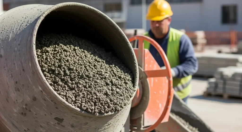 dosage béton 350 kg avec mélange sable gravier​