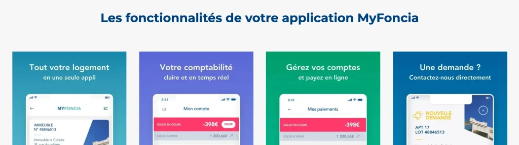 PRésentation des fonctionnalités de la plateforme MyFoncia