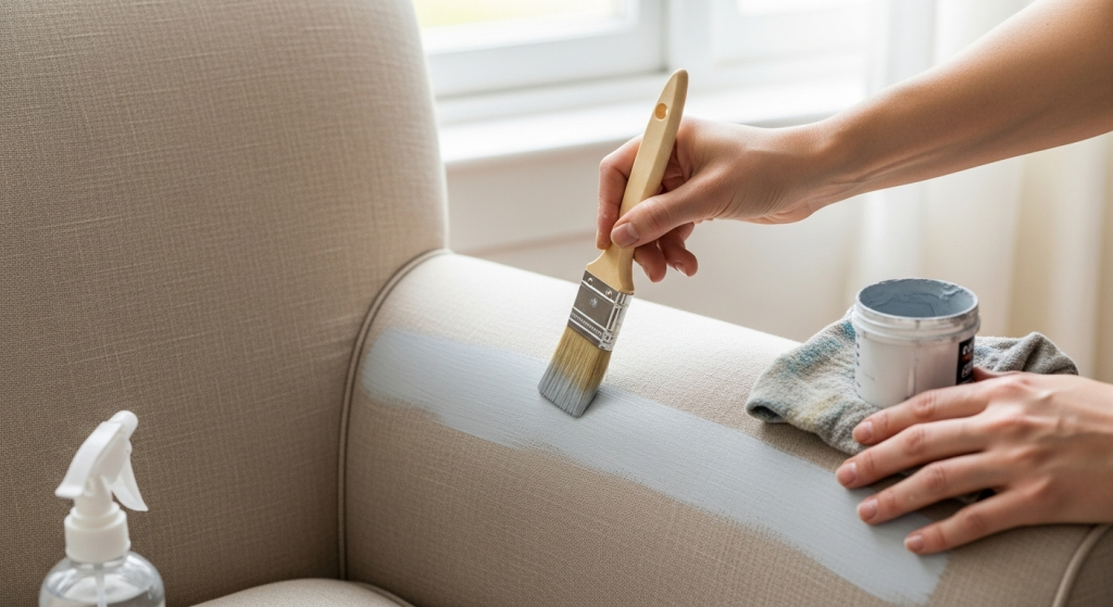 Peindre un fauteuil en tissu