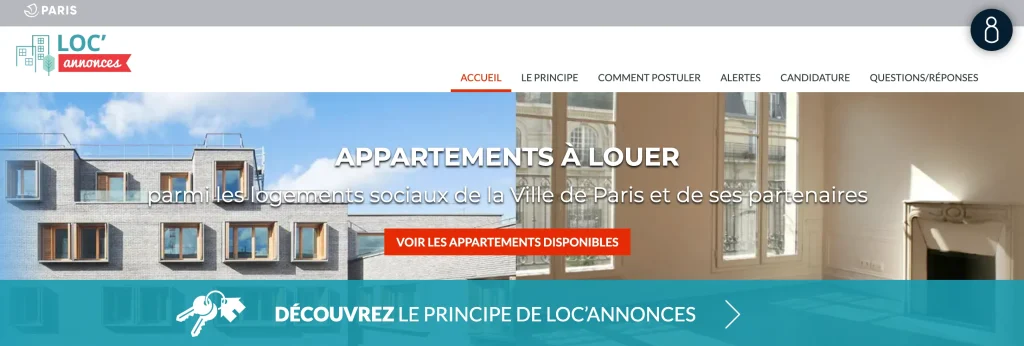 Aperçu de la plateforme Locannonce