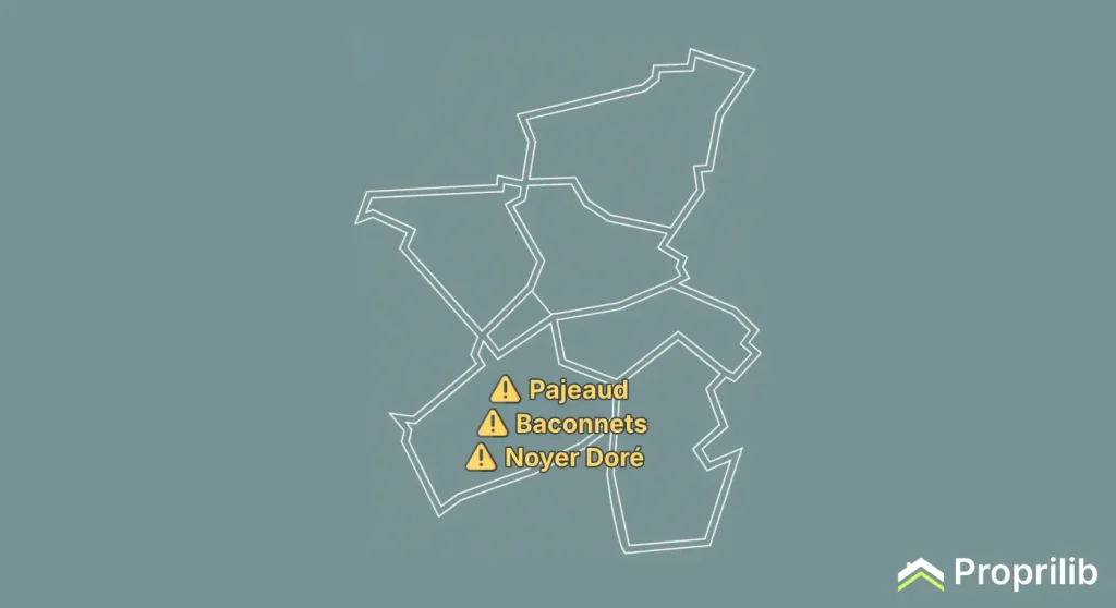 Carte quartier a eviter Antony