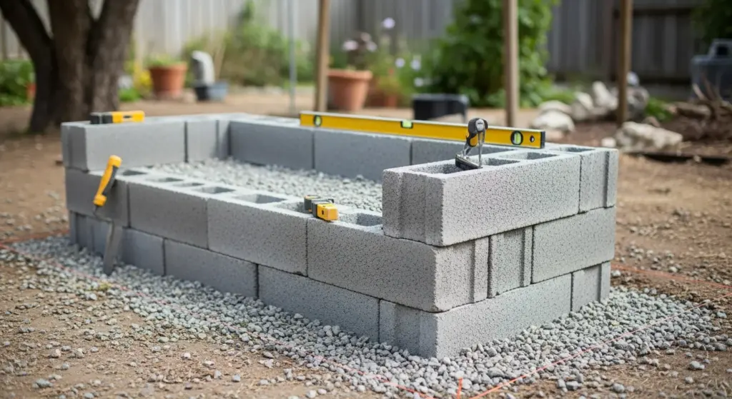 Construction de la jardinière