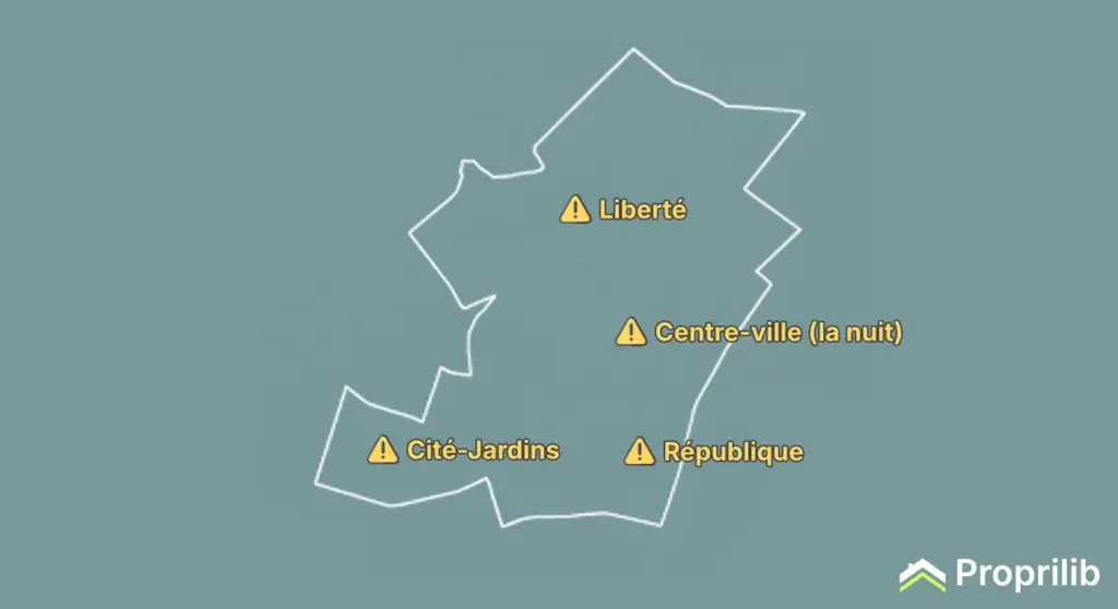 Secteurs dangereux à Suresnes