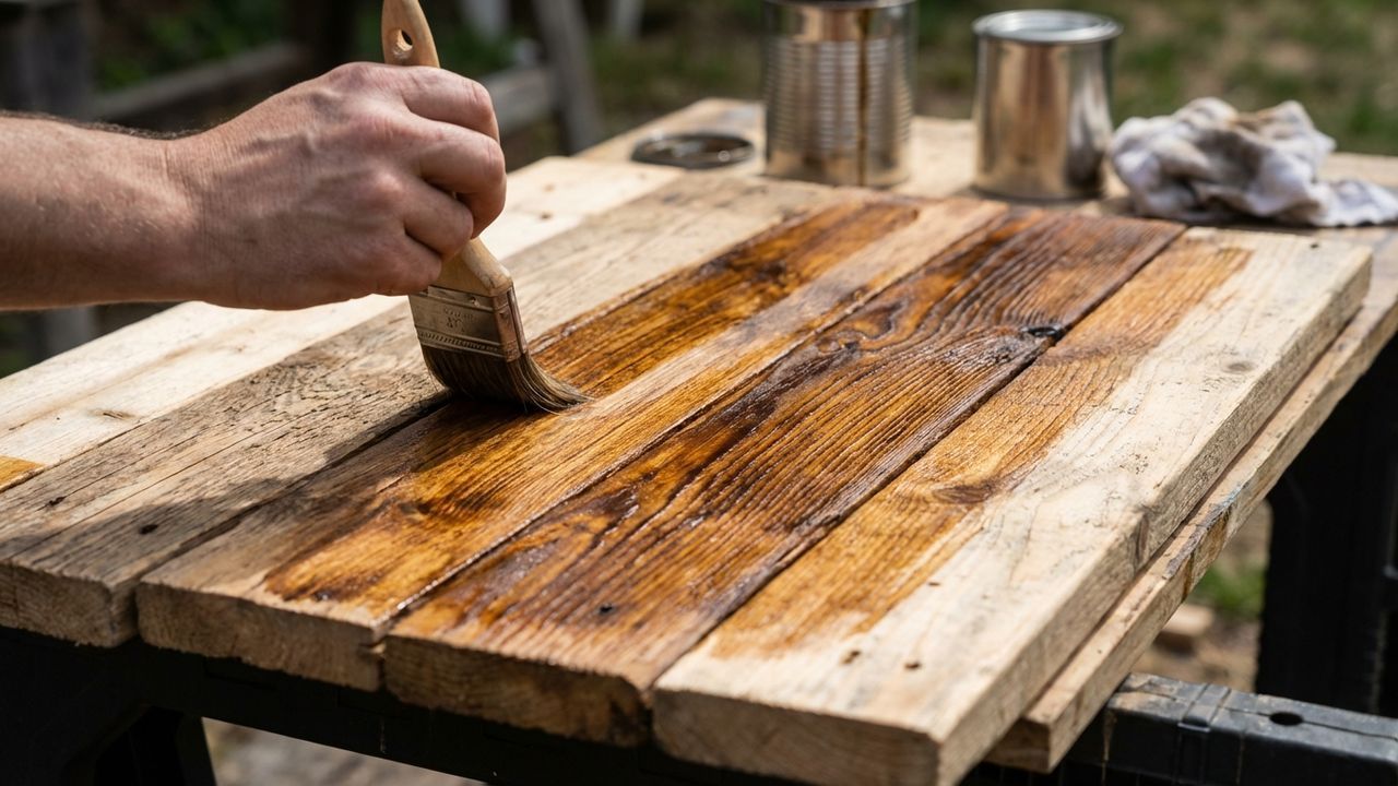 Appliquer de la lasure ou du vernis avec un pinceau