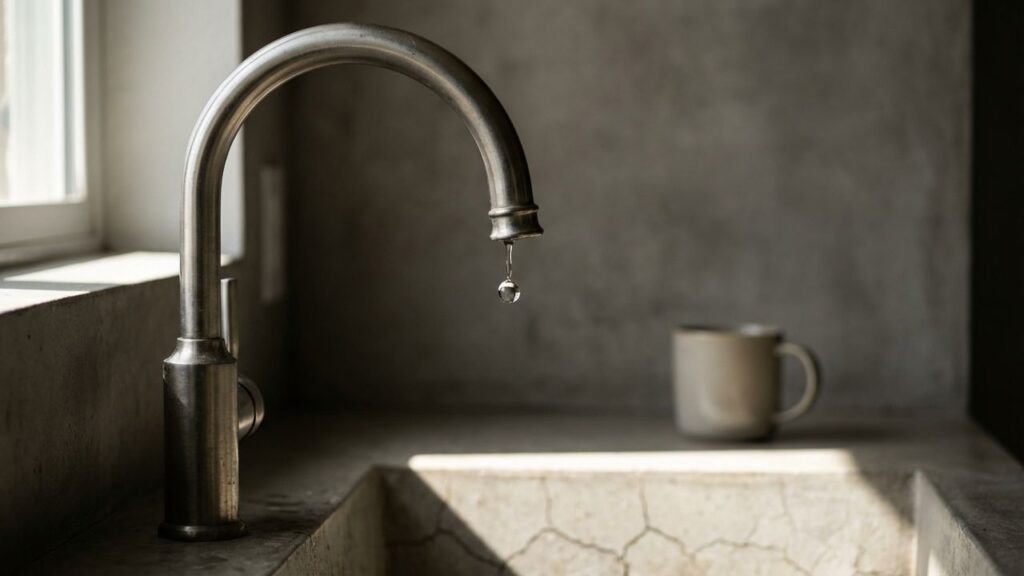 Robinet qui ne coule plus