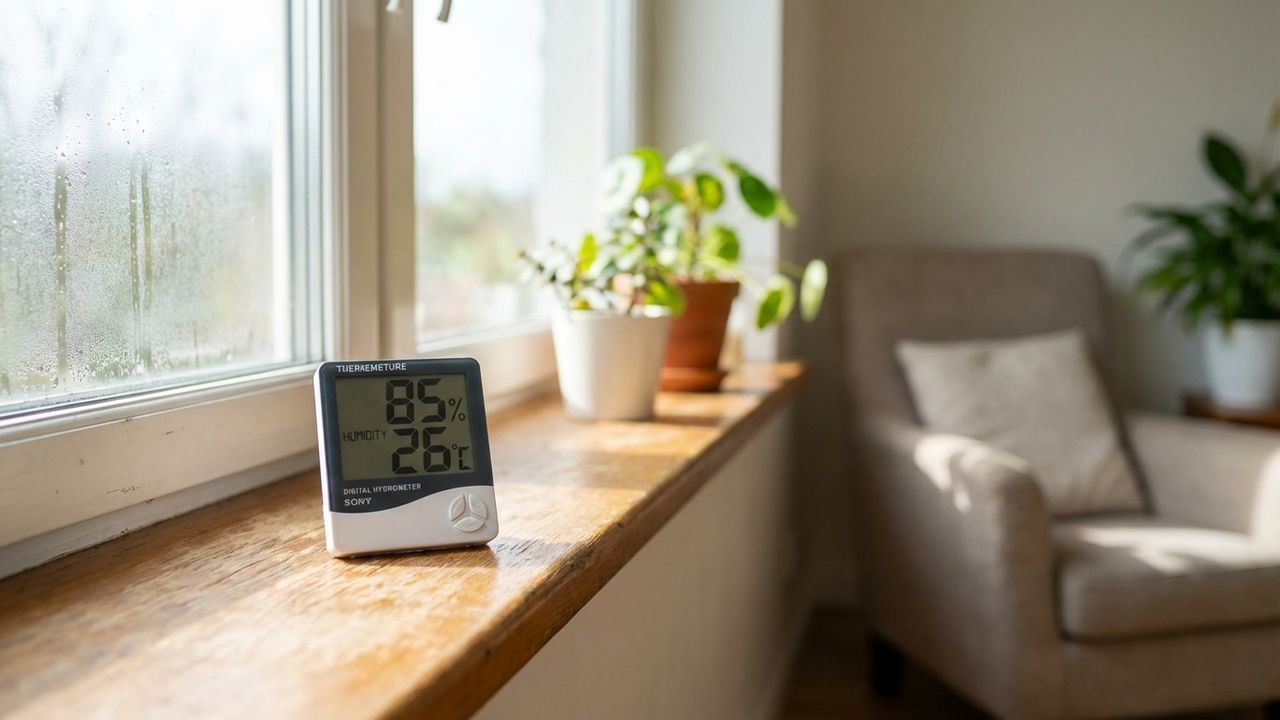 Taux d'humidité excessif dans une pièce