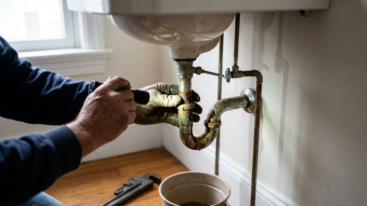Fuite et réparation qui entraînent une coupure d'eau