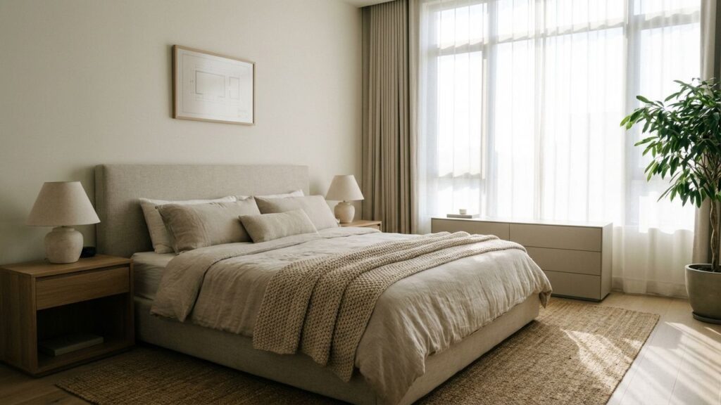 Lit deux places de taille standard