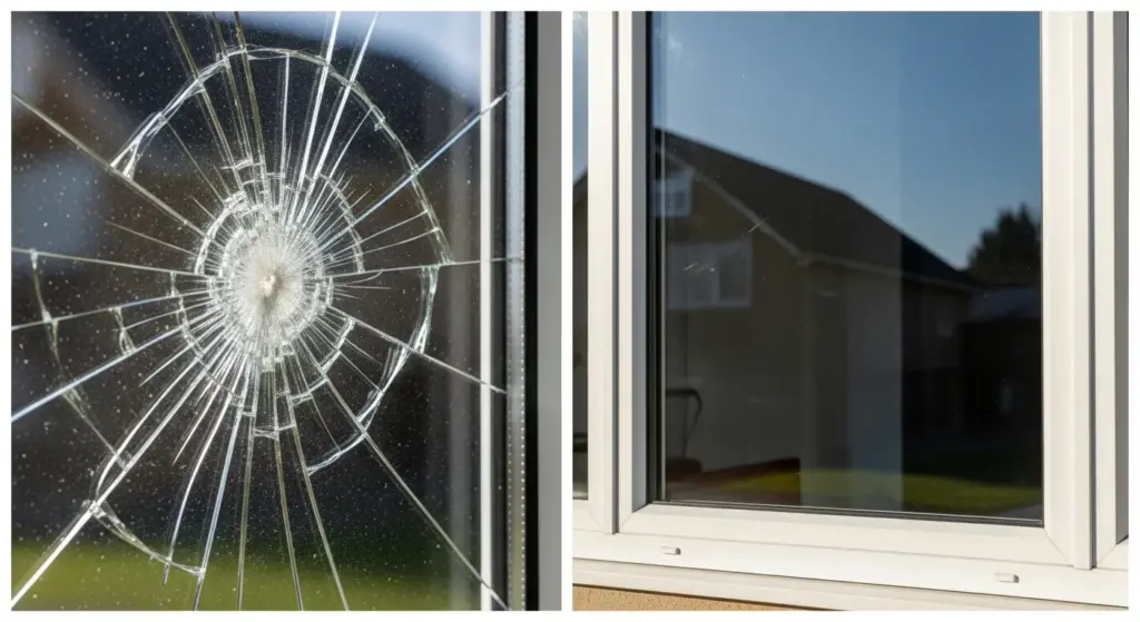 Vitre brisée