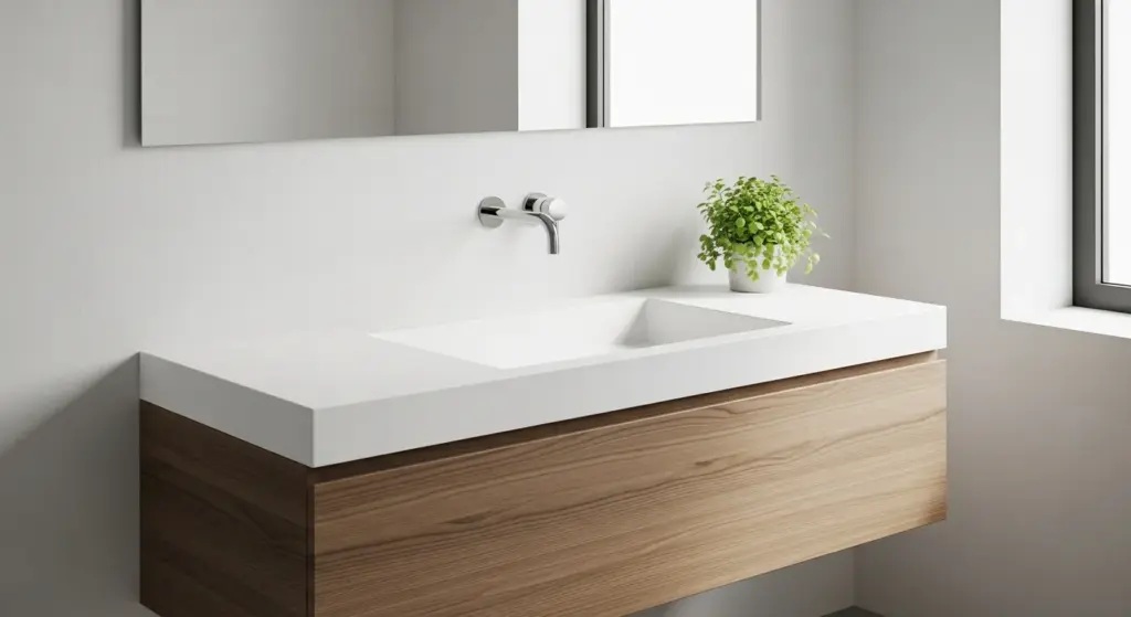 Composites dans la salle de bain