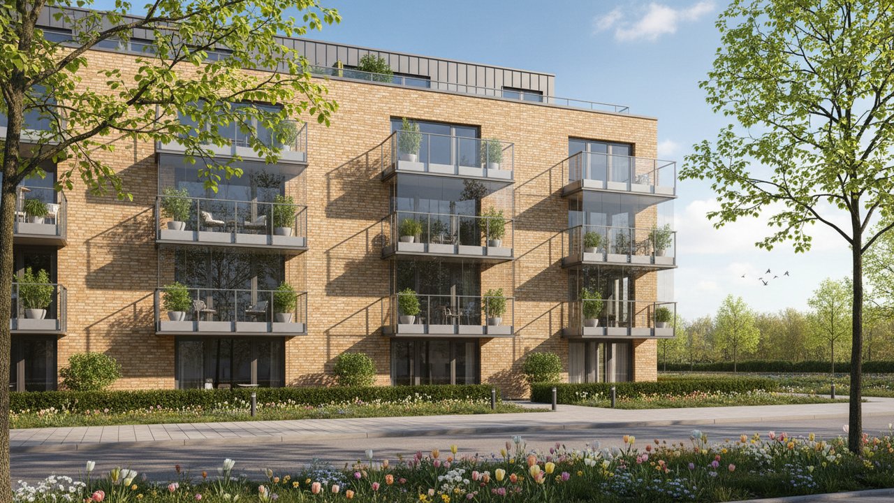 Appartement visité au printemps avec belle météo et lumière naturelle