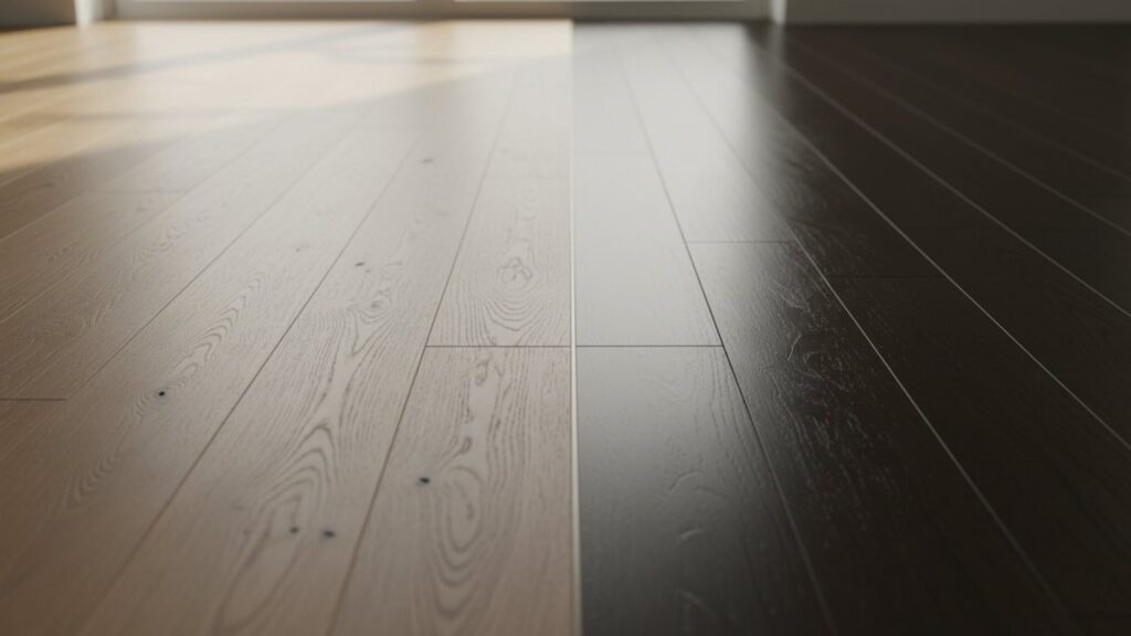Comparaison entre un parquet huilé et un parquet vitrifié