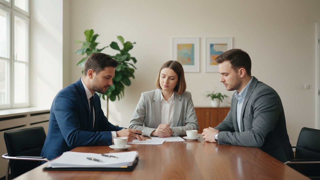 Signature du compromis de vente chez le notaire