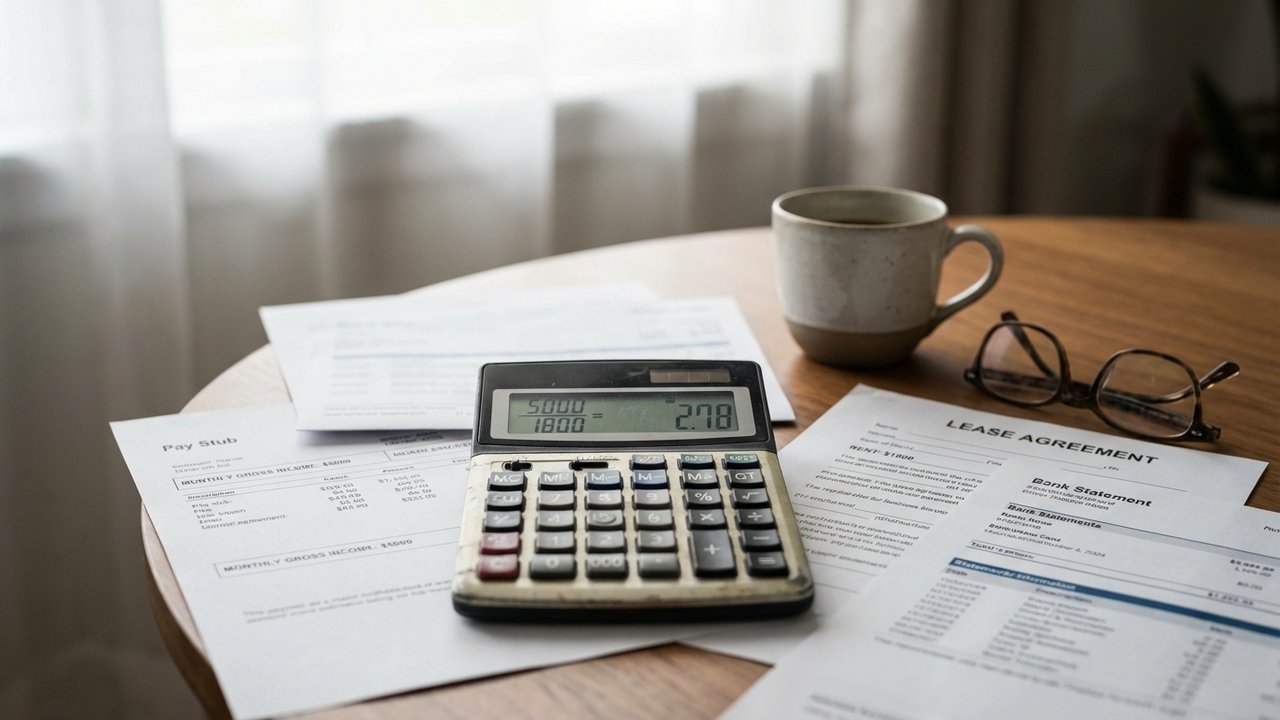 Calcul du taux d'effort et vérification de la capacité locative d'un candidat