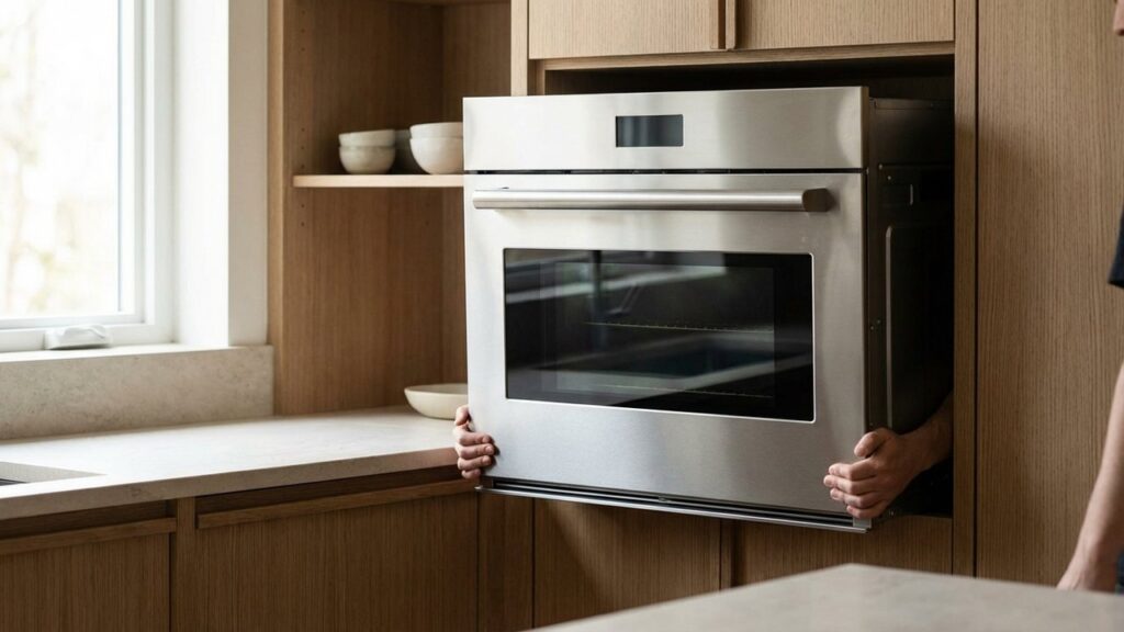 Retrait d'un four encastrable de sa niche