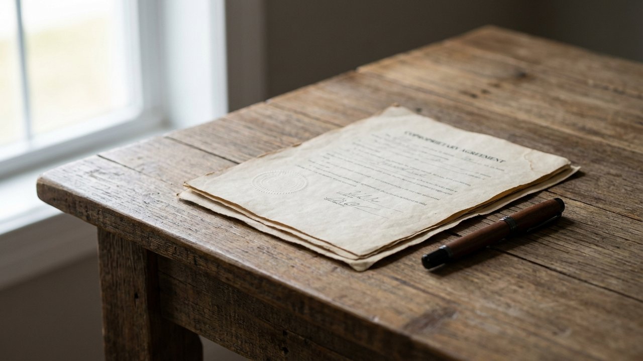 Document de copropriété prêt à être signé