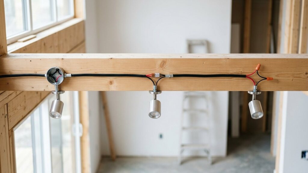 Branchement de spots LED en série avec connecteurs WAGO