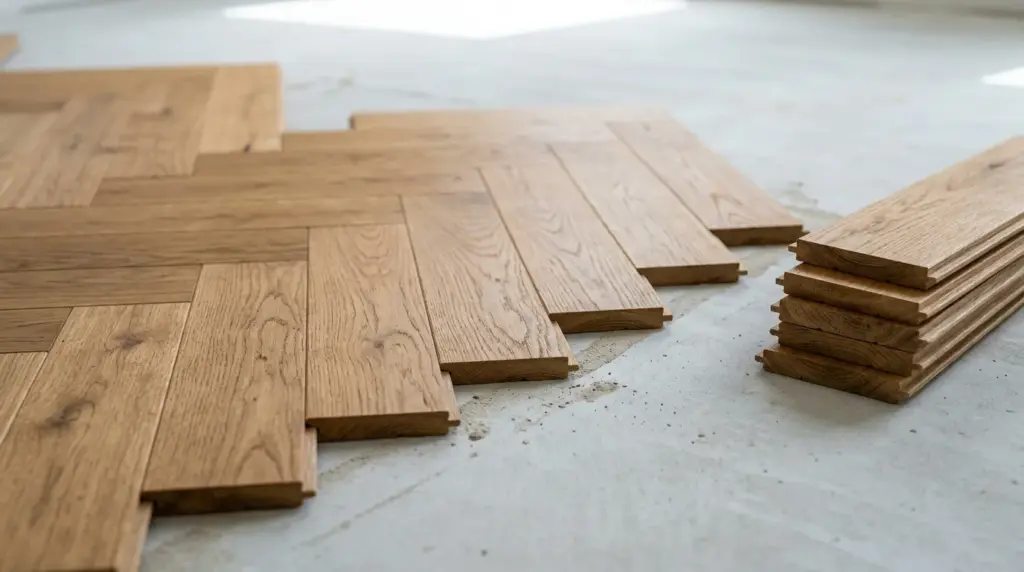 Pose d'un parquet
