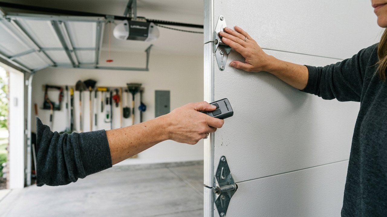 Réenclenchement du moteur de porte de garage avec la télécommande