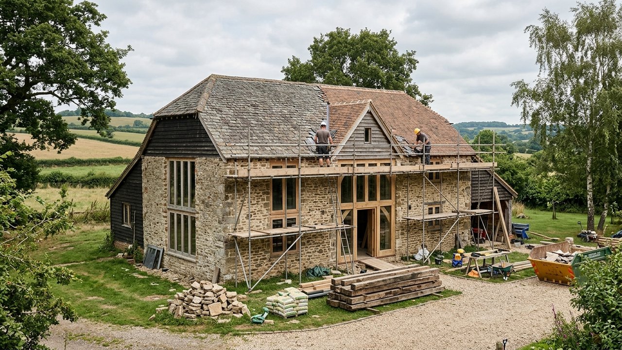 Conversion d'un hangar agricole en maison : exemple de changement de destination