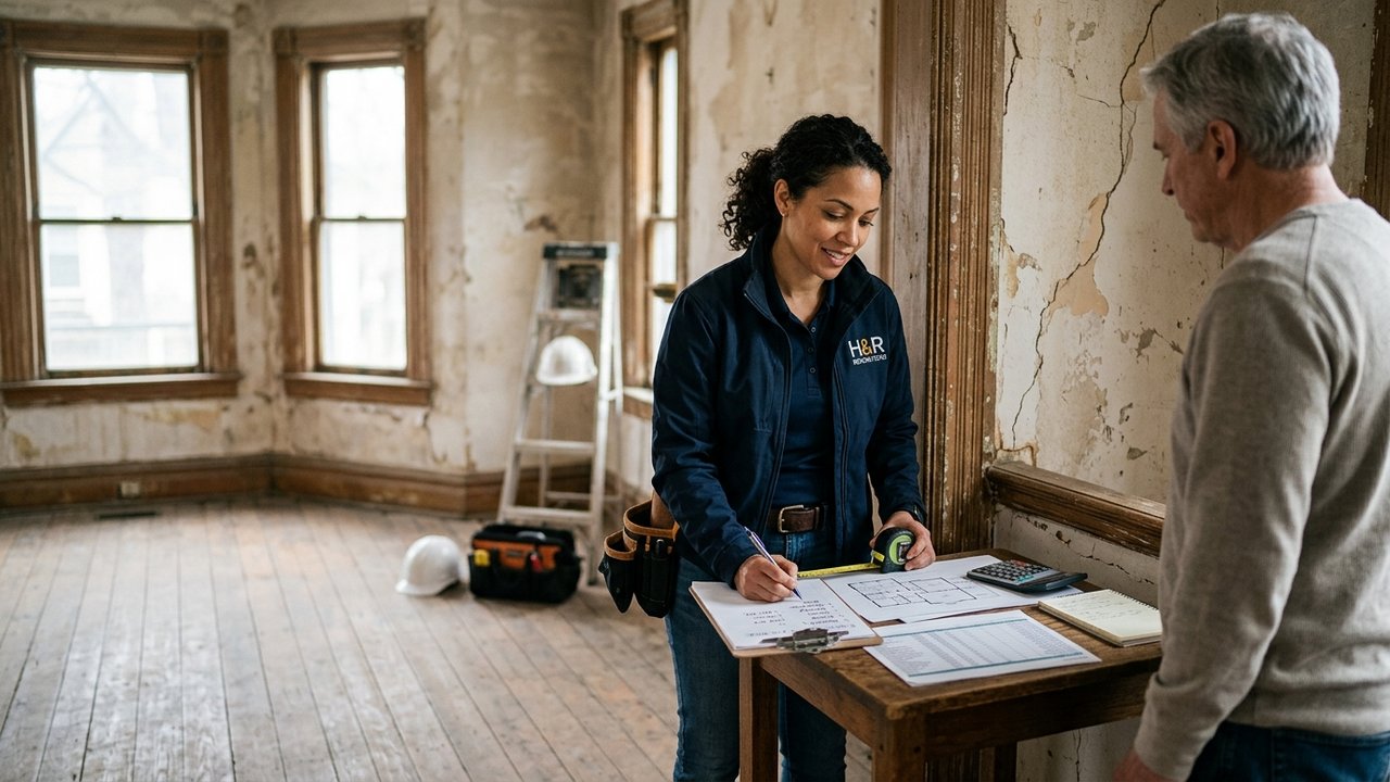 Estimation du budget de travaux pour la rénovation d'un bien immobilier ancien