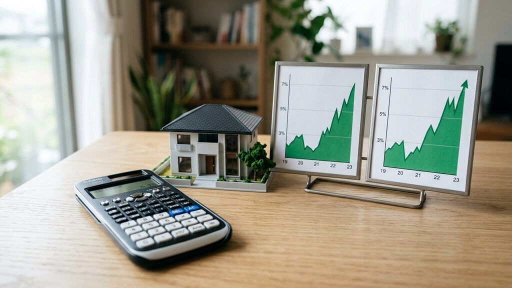 Hausse des taux immobiliers 2026-2027 avec graphiques et simulation