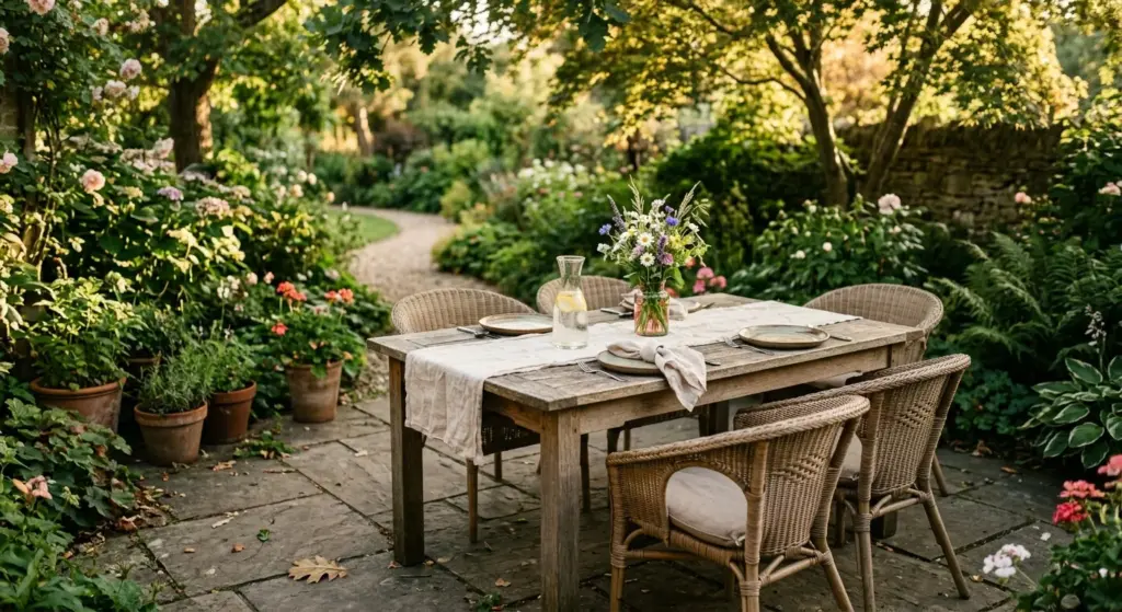 Choisir la forme d'un salon de jardin