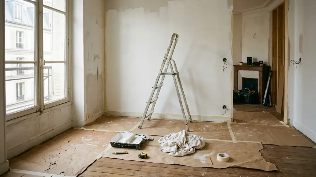 Travaux dans un appartement parisien