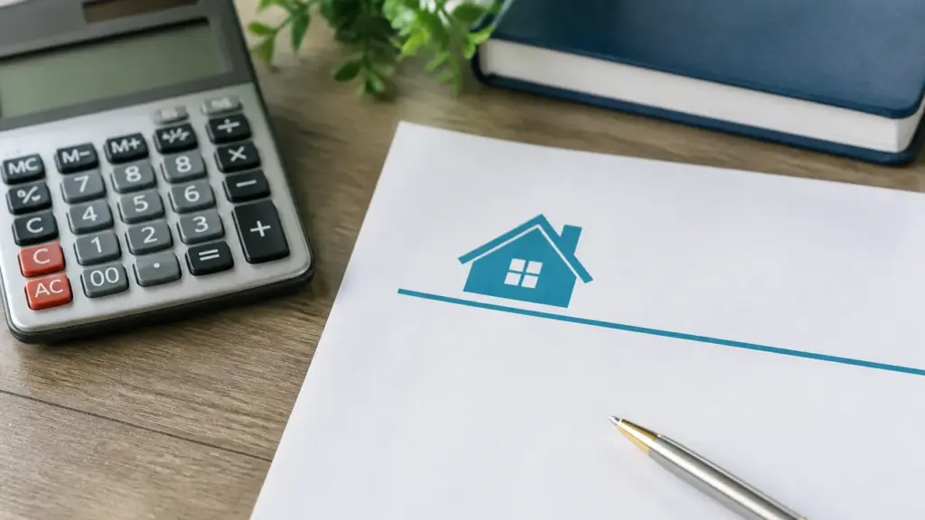 Offre de prêt immobilier de La Banque Postale sur un bureau
