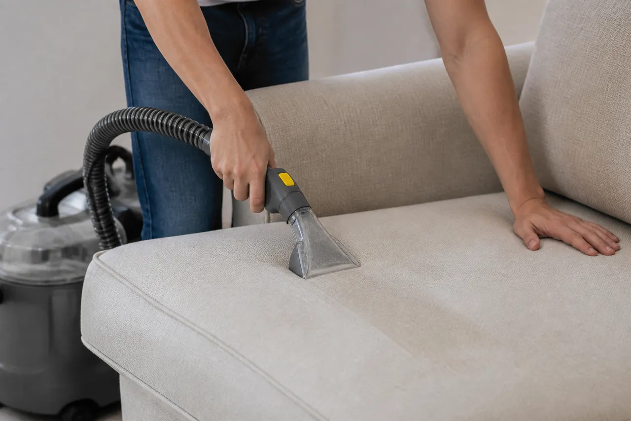 Shampouineuse textile pour tache sur canapé en tissu