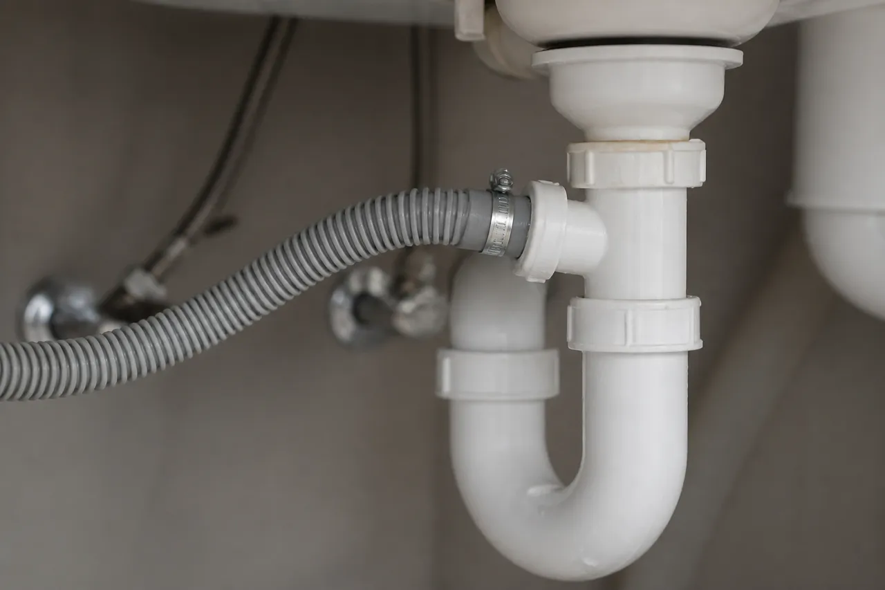 Raccord du tuyau d’évacuation lave-vaisselle au siphon